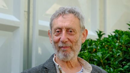 Michael Rosen,&nbsp;&nbsp;auteur britannique de livres pour enfants, lors du Festival de littérature de&nbsp;Cheltenham, en octobre 2019. (CHARLIE BRYAN / MAXPPP)