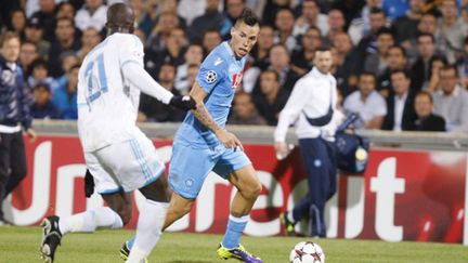 Souleymane Diawara lors de Marseille - Naples (PHILIPPE LAURENSON / BLUEPIX)