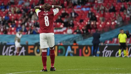 David Alaba contre l'Italie, le 26 juin 2021.&nbsp; (FRANK AUGSTEIN / POOL / AFP)