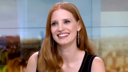 Jessica Chastain au 20H de France 2 le 4 mars 2017.
 (France 2 Culturebox)