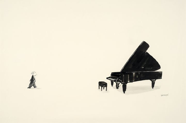 "Le pianiste", Jean-Jacques Sempé, 1979 (ARTCURIAL)