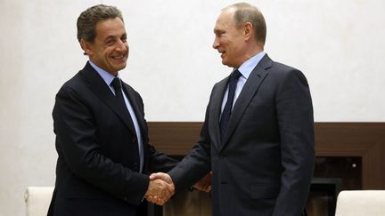 &nbsp; (Nicolas Sarkozy et Vladimir Poutine à Moscou © SERGEI CHIRIKOV / POOL/EPA/MaxPPP)