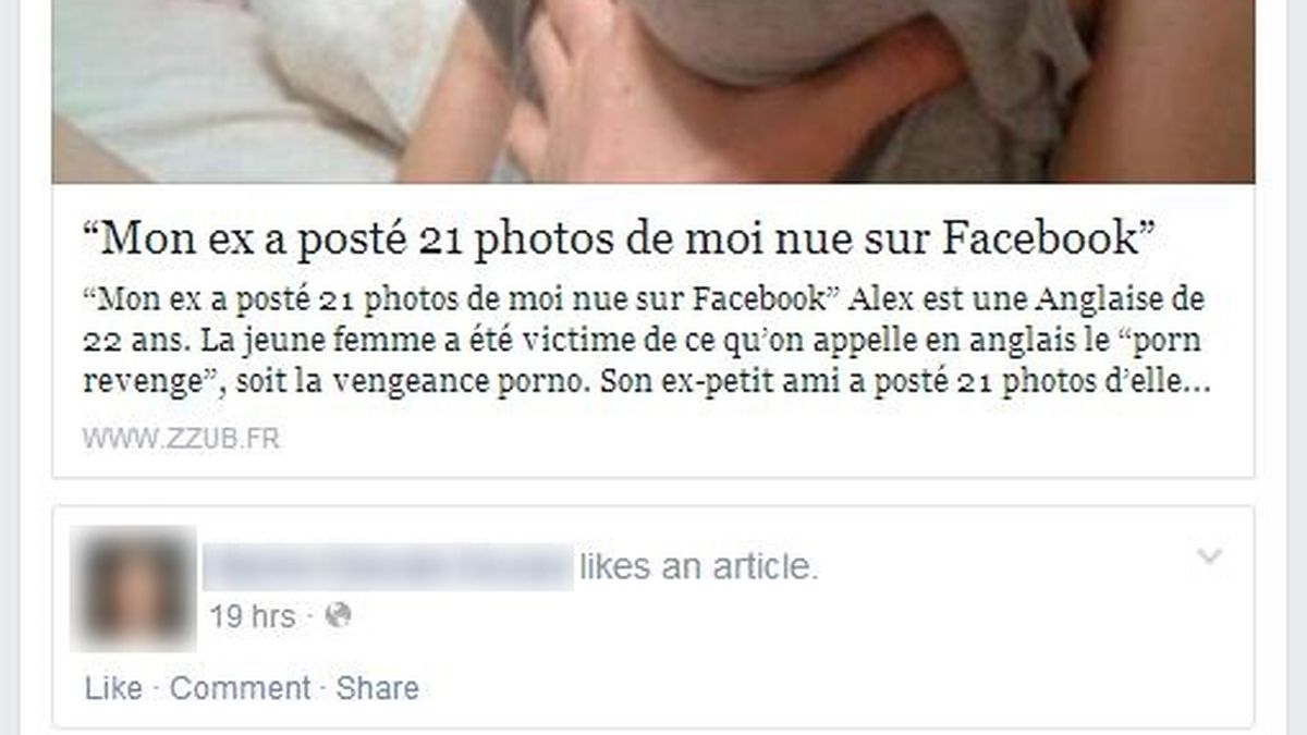 Mon ex a posté 21 photos de moi nue sur Facebook