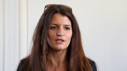 La secrétaire d'Etat à l'égalité femmes-hommes, Marlène Schiappa, à Versailles (Yvelines), le 16 février 2018. (LUDOVIC MARIN / AFP)