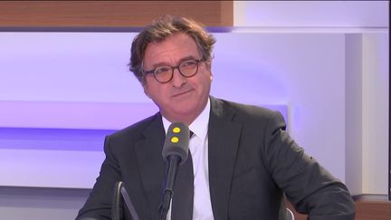 Bruno Cavagné, président de la Fédération nationale des travaux publics, le 28 mai 2019 sur franceinfo. (FRANCEINFO / RADIOFRANCE)