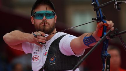 L'archer tricolore Jean-Charles Valladont (DANIEL CARDENAS / ANADOLU AGENCY)