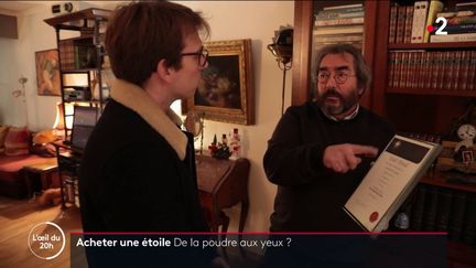 Sur internet, on vous propose de nommer une étoile pour quelques dizaines d'euros. (L'OEIL DU 20 HEURES / FRANCE 2)