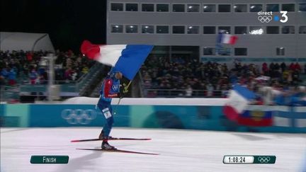 REPLAY. Regardez le finish de Martin Fourcade dans le relais mixte en biathlon