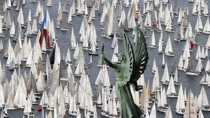 D&eacute;part de la r&eacute;gate annuelle Barcolana &agrave; Trieste (Italie), le 14 octobre 2012. (STEFANO RELLANDINI / REUTERS)