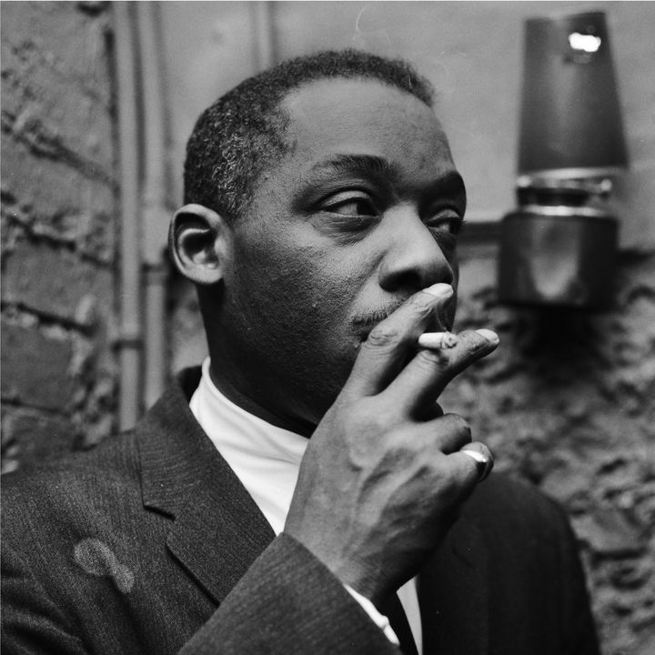 Le batteur de jazz américain Kenny Clarke à Paris&nbsp;en 1961. (ROGER KASPARIAN)