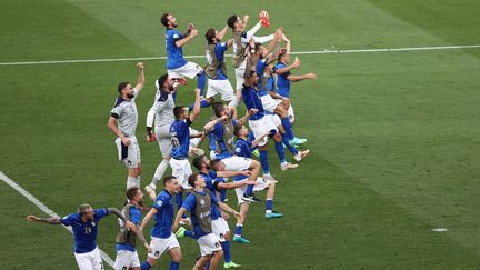 L'Italie a assuré la première place du groupe A en battant le pays de Galles à Rome.&nbsp; (RYAN PIERSE / POOL)