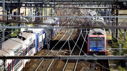 Un RER &agrave; Tolbiac, &agrave; Paris, le 1er ao&ucirc;t 2012. (SÉBASTIEN RABANY / PHOTONONSTOP / AFP)