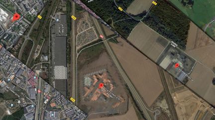 Sur Google Maps, 61 prisons françaises interdit à l'imagerie aérienne sont déjà floutées. (CAPTURES ECRAN GOOGLE MAPS)