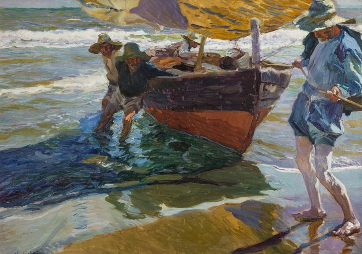 Joaquín Sorolla, "Le retour de pêche", 1904, Musei di Nervi – Raccolte Frugone &nbsp;Photo&nbsp;&nbsp; (© Armando Pastorino)