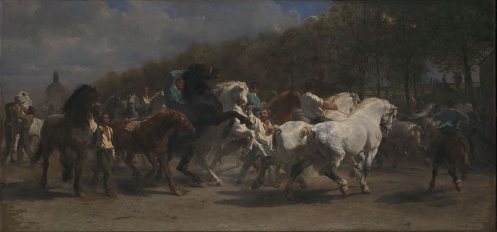 Rosa Bonheur (1822-1899), "Le Marché aux chevaux", 1855, huile sur toile&nbsp; (© The National Gallery, Londres.)