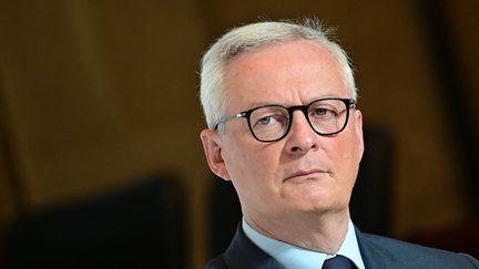 Le ministre de l'Economie, Bruno Le Maire, le 16 octobre 2023, à Paris. (MIGUEL MEDINA / AFP)