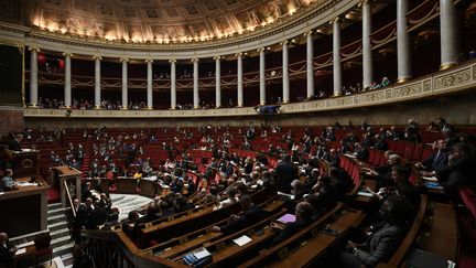 L'Hémicycle de l'Assemblée nationale, le 19 novembre 2019. (PHILIPPE LOPEZ / AFP)