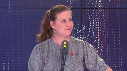 Mathilde Panot, députée La France insoumise du Val-de-Marne, le 5 avril 2019 sur franceinfo. (FRANCEINFO / RADIOFRANCE)