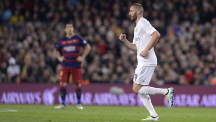 Karim Benzema, buteur dans le Clasico (JOSEP LAGO / AFP)