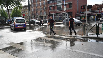 Une scène d'inondation à Marcq-en-Barœul (Pas-de-Calais) le 7 juin 2018. (MAXPPP)