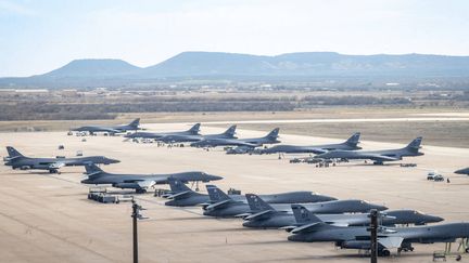 La base aérienne américaine de Dyess, au Texas (Etats-Unis), le 1er février 2024. (UPI / NEWSCOM / SIPA)