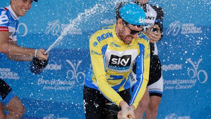 Bradley Wiggins heureux après sa victoire sur le Tour de Califronie (EZRA SHAW / GETTY IMAGES NORTH AMERICA)