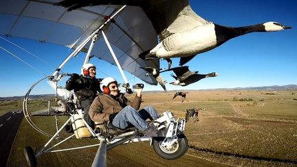 Nicolas Vanier sur le tournage de son nouveau film "Donne-moi des ailes"
 (PHOTOPQR/LA MONTAGNE/MAXPPP)