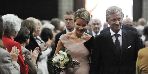 Symbole de l'unité belge, le roi. Ici, le roi Philippe et la reine Mathilde en septembre 2013. (LAURIE DIEFFEMBACQ / BELGA MAG / BELGA/AFP)