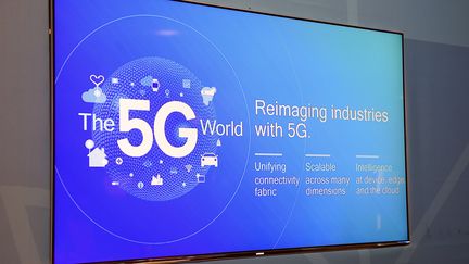 Il a beaucoup été question de la technologie 5G au CES &nbsp;(Consumer Electronic Show)&nbsp;de las Vegas, le 6 janvier 2017. (DAVID BECKER / GETTY IMAGES NORTH AMERICA)