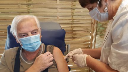 Centre de vaccination contre la Covid-19 à Mont-de-Marsan ouvert depuis le lundi 18 janvier aux plus de 75 ans (VALÉRIE MOSNIER / FRANCE-BLEU GASCOGNE)