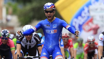 Nacer Bouhanni est le nouveau meilleur sprinteur du Giro (LUK BENIES / AFP)