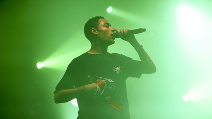 Le rappeur londonien Loyle Carner, auteur d'un magnifique album "Yesterday's Gone" en début d'année, a encore dû perdre quelques litres de sueur samedi : sur scène, il travaille à l'énergie, avec un phrasé à cent à l'heure au savoureux accent cockney. Comme à chaque concert, il agite frénétiquement tout du long un maillot de football en hommage à son beau-père disparu, qui "aimait beaucoup la France et parlait français couramment", nous apprend-il. Il parle souvent entre les morceaux, explique le contenu de "Florence", la chanson pour la petite soeur qu'il n'a jamais eue. Et s'emporte contre le Brexit : "Fuck Brexit cause we're Europeans". 
 (Gilles Scarella / FTV)