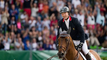 &nbsp; (Patrice Delaveau, double médaillé d'argent de saut d'obstacles aux Jeux équestres mondiaux de Caen. Ici avec son cheval Orient Express  © Maxppp)