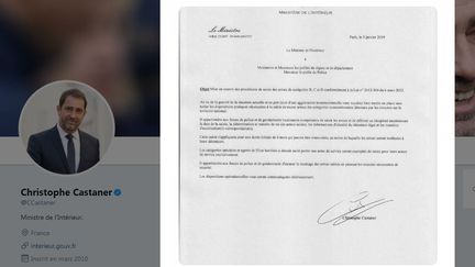 La fausse circulaire annonçant la saisie des armes des Français, partagée sur Twitter par le ministre de l'Intérieur, Christophe Castaner, lundi 7 janvier 2019. (CHRISTOPHE CASTANER / TWITTER)