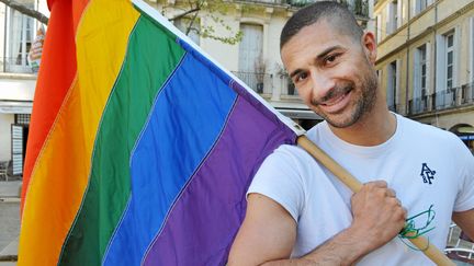 R&eacute;my Fr&eacute;javille, &agrave; Montpellier (H&eacute;rault), le 29 mars 2012. Il a&nbsp;remport&eacute; la 3e place de Mister Gay monde le 8 avril 2012 &agrave; Johannesburg (Afrique du Sud). (CHRISTINE PALASZ / MIDI LIBRE / MAXPPP)