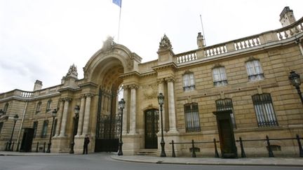 Entrée de Palais de l'Elysée, résidence officielle de la présidence de la république française (AFP PHOTO FRED DUFOUR)