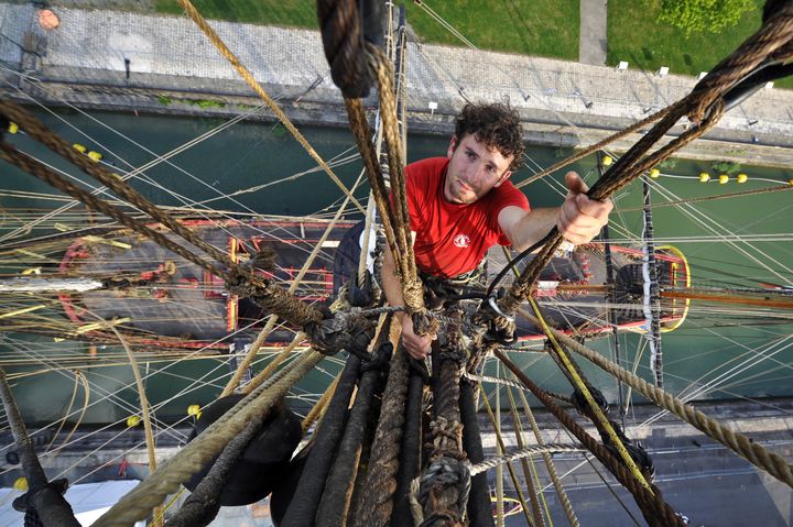 Les gréements de l'Hermione
 (Xavier Leoty/AFP)