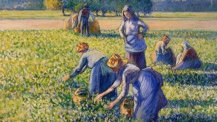 "La cueillette" de Pissarro 
 (Wikimedia)