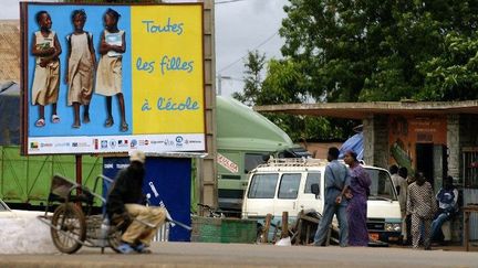 Campagne pour la promotion des filles à l'école. (AFP/PHILIPPE ROY / AURIMAGES)