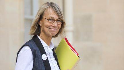 La ministre de la Culture, Françoise Nyssen, à l'Elysée, à Paris, après le Conseil des ministres du 19 septembre 2018. (LUDOVIC MARIN / AFP)