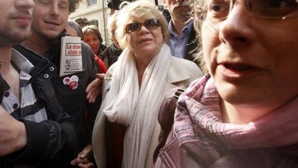 Eva Joly à Paris le 5 avril (THOMAS SAMSON / AFP)