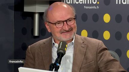 Éric Fottorino, directeur de la publication du "1" et cofondateur du magazine "America",&nbsp;le mercredi 7 novembre 2018. (RADIO FRANCE / FRANCEINFO)