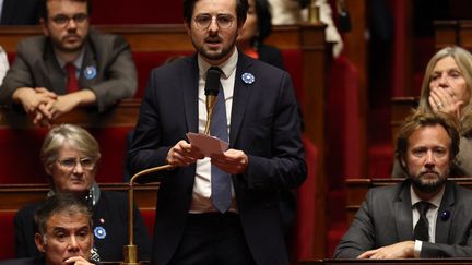 Socialist deputy Philippe Brun, at the National Assembly on November 8, 2022. (THOMAS SAMSON / AFP)