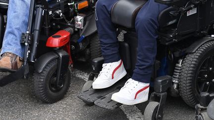 Personnes handicapées moteur à Redon (Ille-et-Vilaine), le 11 octobre 2021.&nbsp; (THOMAS BREGARDIS / OUEST-FRANCE / MAXPPP)