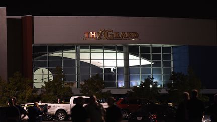 Une photo de l'ext&eacute;rieure du cin&eacute;ma o&ugrave; une fusillade a eu lieu, &agrave; Lafayette (Louisiane, Etats-Unis), le 23 juillet 2015. (STACY REVERE / GETTY IMAGES NORTH AMERICA)