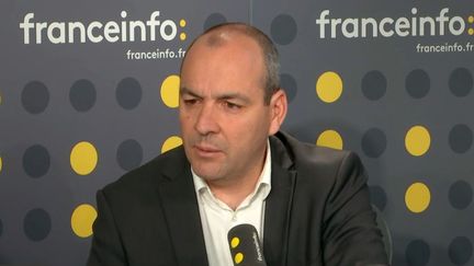 Laurent Berger, invité du 8h30 politique de franceinfo le jeudi 9 mai 2019. (FRANCEINFO / RADIOFRANCE)