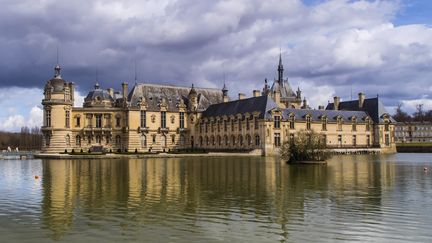 Vue du Château de Chantilly, dans l'Oise, en mars 2021. (VINCENT ISORE / MAXPPP)