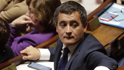 Le ministre de l'Action et des Comptes publics, Gérald Darmanin, le 3 octobre 2018 à l'Assemblée nationale. (THOMAS SAMSON / AFP)