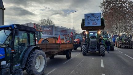 Pas de démobilisation sans décisions concrètes : les agriculteurs continuent à exprimer leur colère (photo d'illustration). (PHILIPPE PAUPERT / RADIO FRANCE)