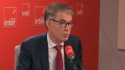 Le premier secrétaire du PS Olivier Faure, le 7 janvier 2025 sur FRANCE INTER. (FRANCE INTER / RADIO FRANCE)